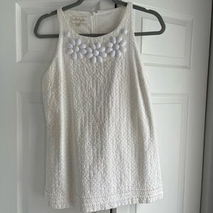 Britt Ryan | white eyelet top | size 8